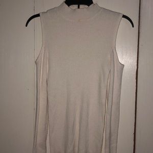 Off the shoulder turtleneck long sleeve